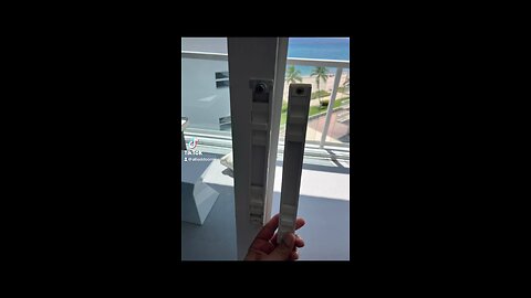 Hurricane impact sliding glass door lock and handle replacement in Hillsboro Beach, Fl.