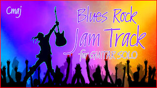 513 BLUES ROCK Jam Track for GUITAR SOLO in Cmaj