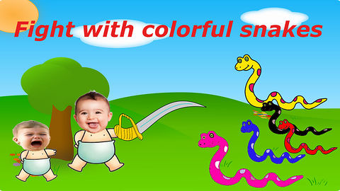 Bad Baby crying and learn colors