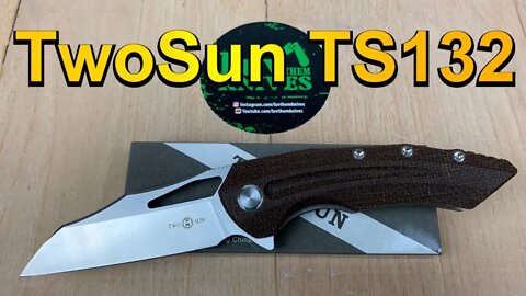 TwoSun TS132 Micarta/ includes disassembly/ beefy handful of budget friendly goodness !!