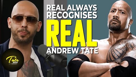 Andrew Tate Hails The Rock for quoting him