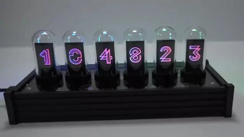 Nextube: retro nixie clock-inspired modern display.