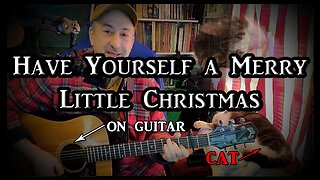 Have Yourself a Merry Little Christmas on Guitar (with my cat)