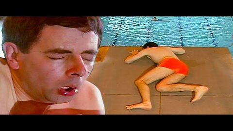 Mr Bean's Bumbling Attempt to Dive