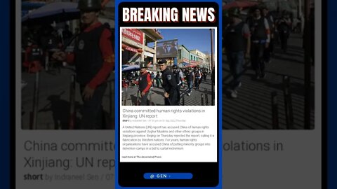 Current Events: China's human rights violations in Xinjiang exposed in UN report #shorts #news