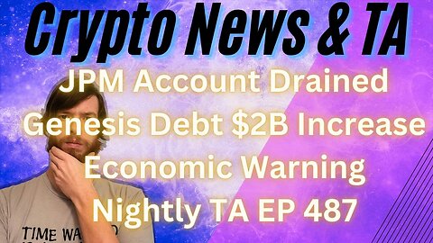 JPM Account Drained, Genesis Debt $2B Increase, Economic Warning, Nightly TA EP 487 2/9/24