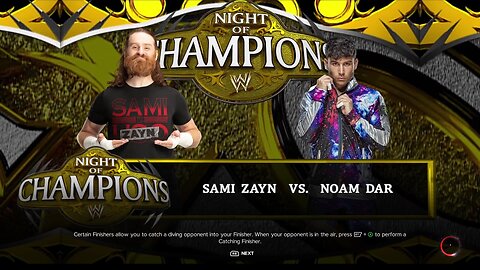 WWE 2k23 Sami Zyan vs Noam Dar