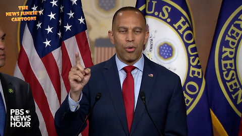 Broken record Jeffries: "There is not a shred of evidence that Biden has engaged in wrongdoing... There is not a shred... We will defend Biden today... We will defend Biden tomorrow... We will defend Biden next year... until the very end!"