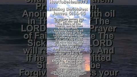 Healing Scriptures Concepts 51 📖 James 5:14-16 ✝️ Praying For Others Causes Our Healing 🙏 #healing