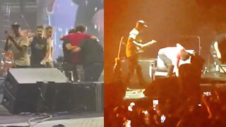 Rage Against The Machine's Singer Carried Off Stage After Finishing Set