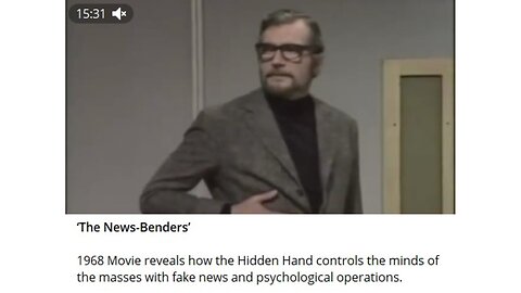 ‘The News-Benders’ 1968 Movie reveals how the Hidden Hand controls the minds of the masses