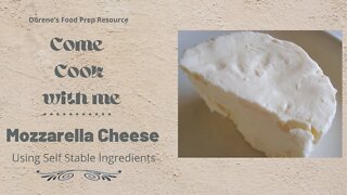 Mozzarella Cheese Using Powder Milk Products
