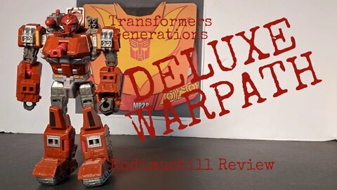 Transformers Generations Deluxe WARPATH Review (2011)