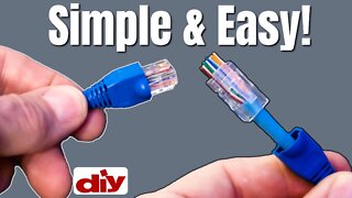 Wiring Up Ethernet Plugs The Easy Way - How To Make An Ethernet Cable 2022