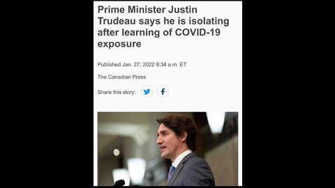 TRUCKERS WIN PM Trudeau in isolation after COVID-19 exposure