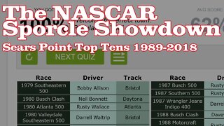 The NASCAR Sporcle Showdown Ep. 2: Sonoma Top Tens