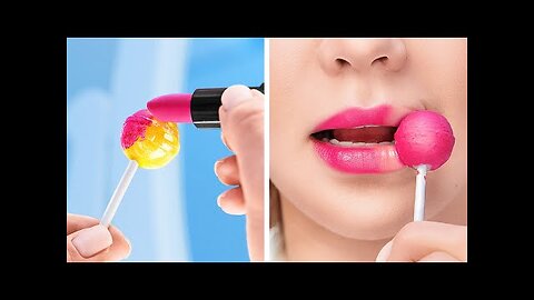 Wow, Lollipop Lipstick 🍭 Beauty Hacks & Gadgets You Need to Try! 🌟