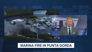 Several boats catch fire near Riviera Marina