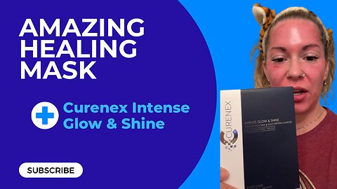 Amazing face mask 😃 healing and soothing | Curenex Intense Glow & Shine