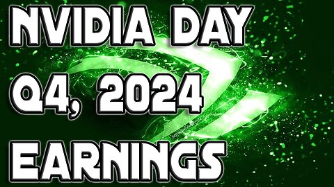 It Is NVidia Day | Q4 Earnings $NVDA...