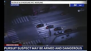 Police chase underway in LA