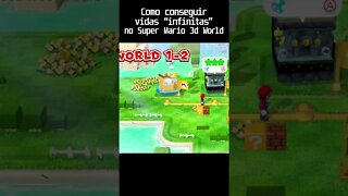 Vidas Infinitas no Super Mario 3d World #shorts