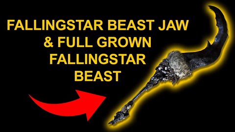 Fallingstar Beast Jaw & Full Grown Fallingstar Beast Boss - Elden Ring