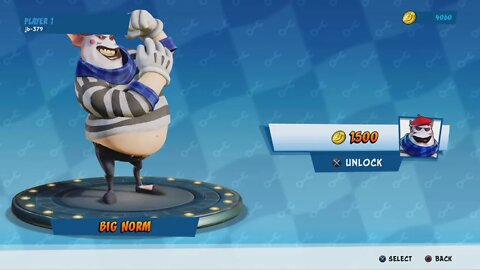 Crash™ Team Racing Nitro-Fueled (PS4) - Single Race (Easy) - Out of Time - Big Norm & Little Norm