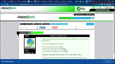 Transmissão ao vivo de Tempo final prova pagamento junior music