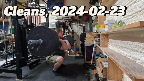 Power cleans, 2024-02-23