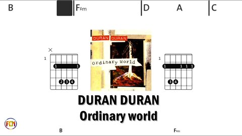 Duran Duran - Ordinary world - (Chords & Lyrics like a Karaoke)