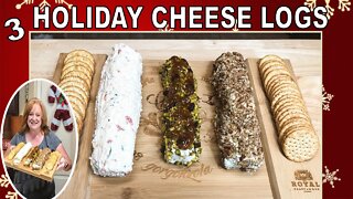 3 HOLIDAY CHEESE LOG RECIPES | EASY APPETIZERS