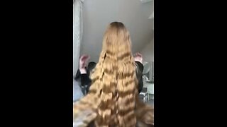 Repunzel hair beautiful long hair