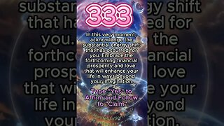 Financial blessings are coming. #angelnumbers #angelnumber333 #manifestation #manifestationmindset