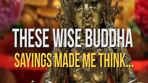 These Wise Buddha Sayings Made Me Think.