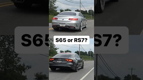 RS7 or S65 AMG? Which sounds better?