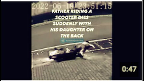 Edited Version: Father Riding A Scooter “Dies Suddenly” With His Daughter On The Back 💉 (2022)