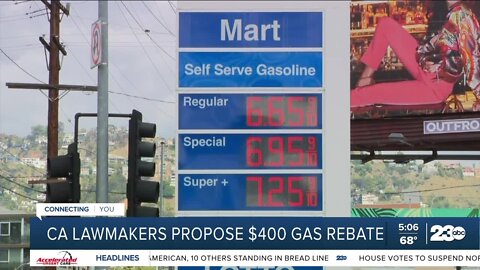 California lawmakers announce $400 gas rebate proposal