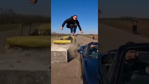 Russia’s version of jackass😂#shorts #crazyvideo #stunts #russia #jackass