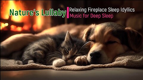 Nature's Lullaby: Relaxing Fireplace Dog Cat Sleep Idyllics Music for Deep Sleep