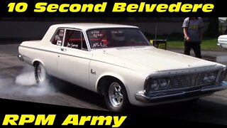 10 Second Plymouth Belvedere Drag Racing