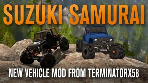 SUZUKI SAMURAI CRAWLER TRAILER | NEW SPINTIRES MUDRUNNER ROCKCRAWLING MOD FROM TERMINATORX58