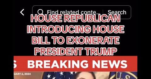 Captioned - GOP introducing House Bill to exonerate Trump