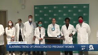Doctors in Jupiter push for pregnant women to get vaccinated against COVID-19