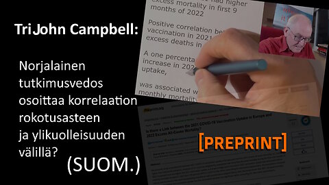 Tohtori John Campbell: Koronarokotuskattavuuden ja kokonaiskuolleisuuden korrelaatiosta Euroopassa