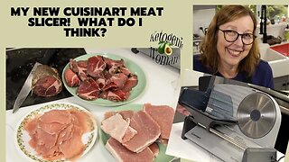 Cuisinart Meat Slicer Review and Demo| For Making Meat Chips and Other Slicing Needs!