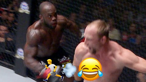 Why Are You Running?! 😂 Melvin Manhoef vs. Brock Larson Was MADNESS