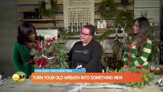 Turn your old wreath into something new for the holidays