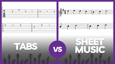 Tabs Vs Sheet Music | Are Tabs Really Better For Guitar Players?