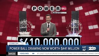 Powerball jackpot reaches $441 million
